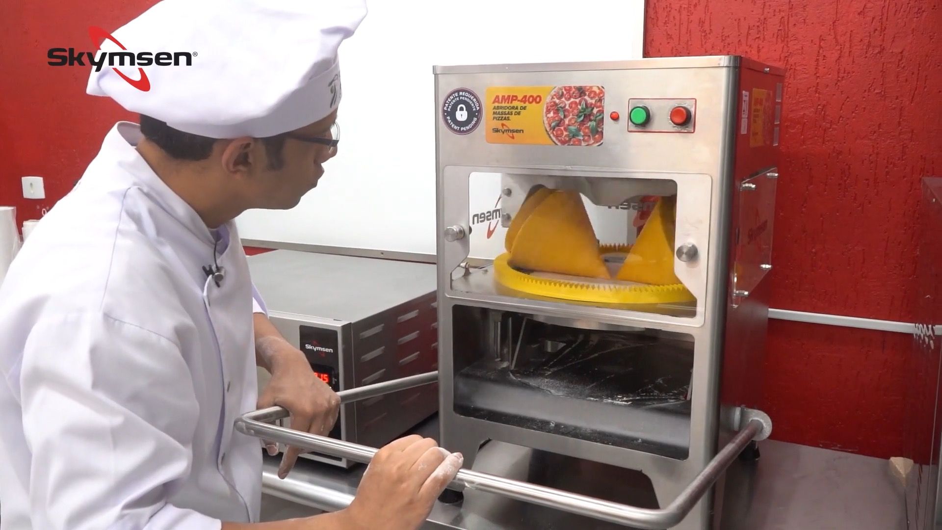 Abridora de massa de pizza