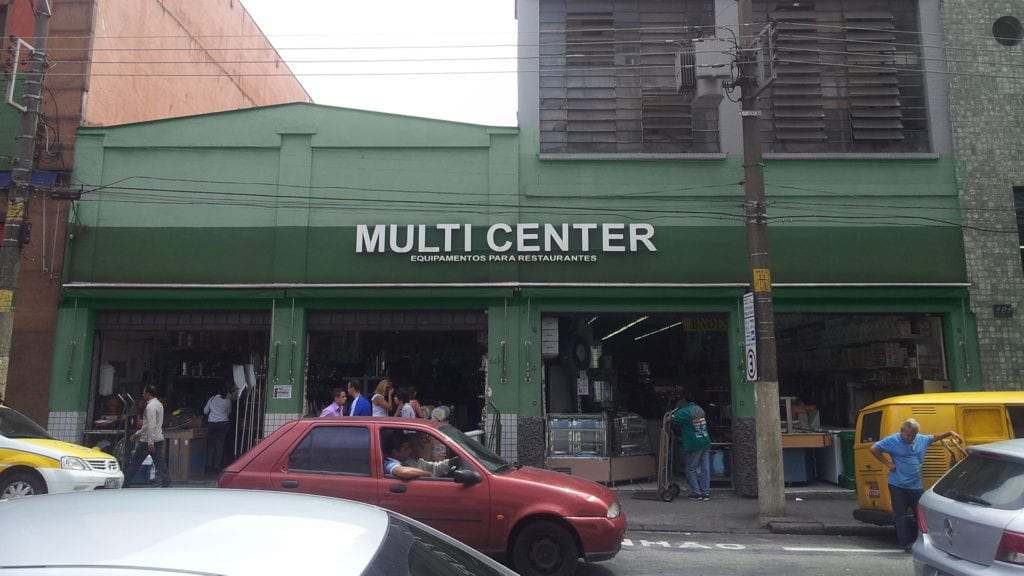 Loja Multi Center na Rua Paula Souza em São Paulo